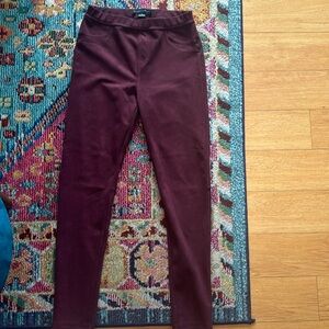Sanctuary x Anthropologie burgandy pants.